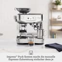 Sage - The Barista Touch Impress - Machine à Café avec Mousseur Automatique, Moulin Intégré & Fonction Cold Brew - Dosage Intelligent, Tassage Assisté - Nougat aux Amandes - 2