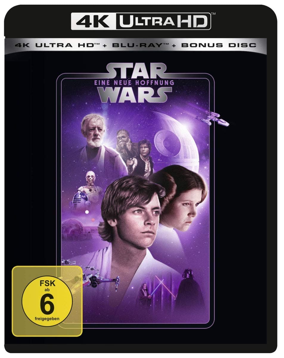 Star Wars - Eine neue Hoffnung (4K Ultra HD) (+ Blu-ray 2D) (+ Bonus-Blu-ray) [1977]