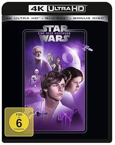 Star Wars - Eine neue Hoffnung (4K Ultra HD) (+ Blu-ray 2D) (+ Bonus-Blu-ray) [1977]