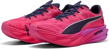 PUMA Mens Deviate Elite 4 Road Running Shoes Hyrox Pink 9 UK