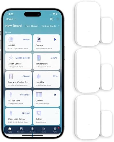 Aqara Door and Window Sensor Kit - 3pcs (Aqara Hub is Required), Zigbee, Wireless Mini Contact Sensor for Alarm System and Smart Home Automation, Compatible with Apple HomeKit, Alexa, Works With IFTTT