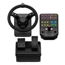Logitech G Saitek Farm Sim Controller, Heavy Equipment Bundle for Farming Simulator, Gaming Steering Wheel and Pedals with Control Panel, 900° Wheel, 38+ Assignable Buttons, USB, PC/Mac - Black - 1