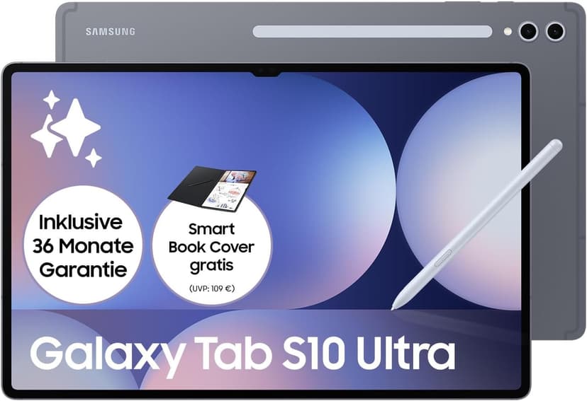 Samsung Galaxy Tab S10 Ultra AI Tablet, Android Tablet, 12 GB RAM, 1 TB di memoria, display AMOLED, rivestimento antiriflesso, incl. S Pen, WiFi, Moonstone Gray, 36 mesi di garanzia - 1