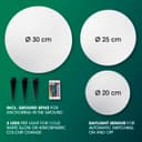 EASYmaxx LED Solar Light with Colour Changing, Decorative Garden Light with LED Lighting, Beautiful Light Effects with Daylight Sensor, Indoor and Outdoor Garden Decoration, Weatherproof IP67, Ball - 8