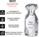 Arabiyat Prestige Marwa Eau de Parfum 100 ml Argent pour Homme Sans Emballage Emballage Uniquement Fabriqué aux Émirats Arabiyat - 6