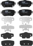 TRW GDB3617 Brake Pad Set of 4 for Nissan Kicks II (J11, J11_) 2013 - Rear Axle and other vehicles - 1