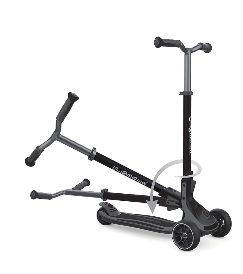GLOBBER ULTIMUM - Kids Adult Scooter 125/90 mm Extra Wide ABEC 7 3 Wheels Height Adjustable Grey - 5