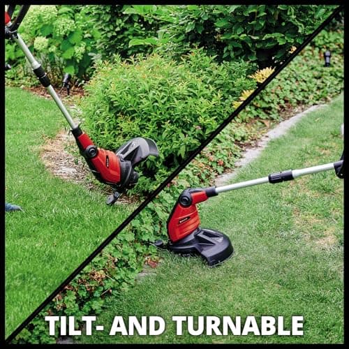 Einhell GC-ET 4530 Electric Garden Strimmer With 3 Thread Spools - Auto Line-Fed Grass Trimmer With Telescopic Aluminium Handle, Rotatable Head And Flower Guard - Corded Grass Strimmer Set - 3