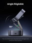 UGREEN MagFlow for MagSafe Charger Qi certified, 2-in-1 Wireless Charger Stand, Magnetic Charging Station, Compatible with iPhone Air/17/16/15/15 Plus/15 Pro/15 Pro Max/14/13/12, AirPods 4/3/2/Pro 3/2 - 5