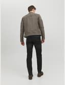 JACK & JONES Men's Jjerocky Jacket Noos Faux Leather Jacket, Falcon Fake Suede, XXL - 3