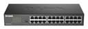 D-Link DGS-1024D/B 24‑Port Gigabit Unmanaged Desktop Switch, Hub, Internet Splitter, Metal, Fanless, Plug and Play - UK Model black DGS-1024D/B - 1