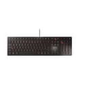 CHERRY KC 6000 Slim, Clavier au Design Ultra-Plat, Disposition Allemande (QWERTZ), Filaire (Port USB-A), Touches silencieuses, Marquage Durable, Noir - 1