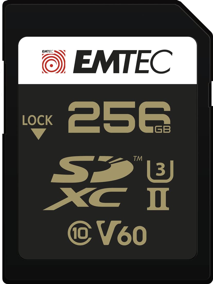 Emtec ECMSD256GUHS2V60 mémoire flash 256 Go SDXC UHS-II C… - 1