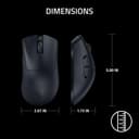 Razer DeathAdder V3 Pro - Souris Esports Ergonomique Sans Fil Légère (Design léger 63g, Capteur Optique Focus Pro 30K, Commutateurs de Souris Gen-3, Sans Fil HyperSpeed) Noir - 9