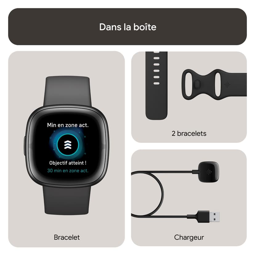 Google Fitbit Sense 2 Smartwatch per fitness e benessere con GPS integrato, fino a 6 giorni di autonomia e compatibile con Compatible with iOS 15 & Android OS 9.0 - 8