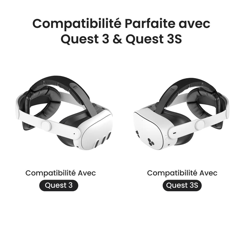 KIWI design K4 Head Strap Compatible with Meta Quest 3S/ Quest 3 VR Headset Accessories for Quest 3/3S Comfort Elite Strap NOT for Meta Quest 2 - 5
