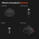 OOONO Co-Driver NO2 - next gen. traffic safety alarm - warns of speed cameras and road hazards - rechargeable - LED indicator - CarPlay & Android Auto compatible - 6