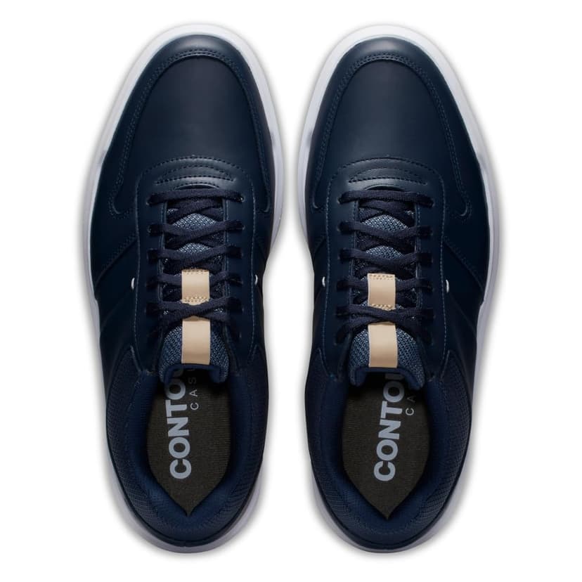 FootJoy Men's Contour Casual Golf Shoe, Navy White Tan, 39 EU - 7
