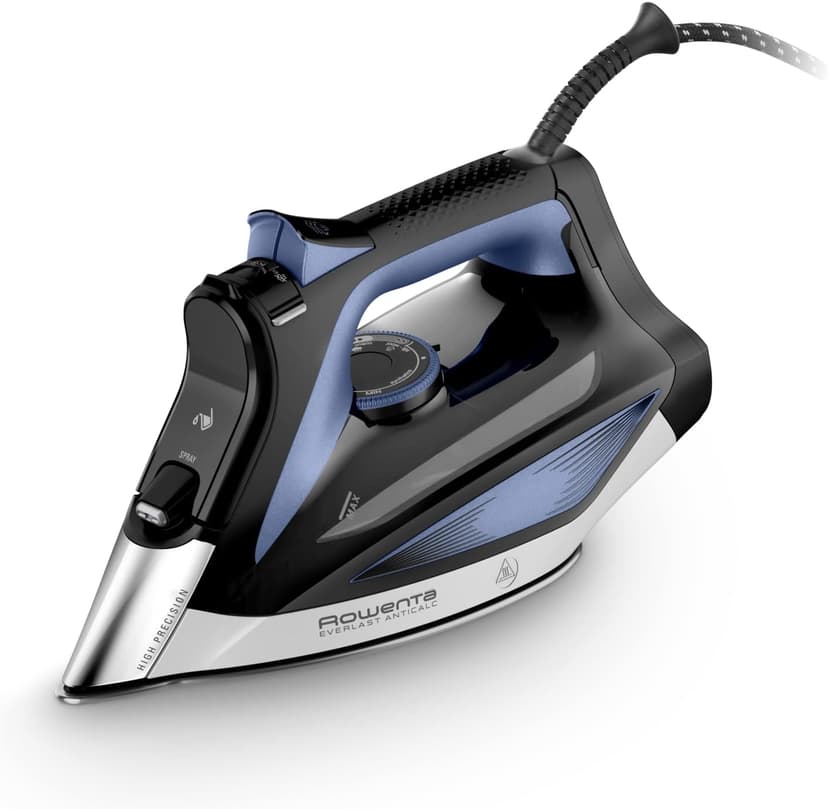 Rowenta Everlast Antical DW7320 Steam Iron 2700 W, Limescale Collector, Anti-Limescale Function, Steam Burst 220 g/min and Constant 45 g/min, Microsteam 400HD Profile Laser, Blue - 1