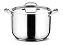 Lagostina Sfiziosa Batterie de Cuisine en Acier Inox 18/10, Casseroles Induction, Gaz et Four, 10 Pièces, Fond Lagoseal Plus, Set avec 3 Faitouts, 1 Marmite, 1 Casserole, 1 Pot à Lait, 4 Couvercles - 5