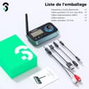SOOMFON Émetteur Recepteur Bluetooth 5.0 avec Écran LCD, 3 en 1 Adaptateur Audio AUX/RCA/Jack 3.5mm/Optique, Transmetteur Récepteur Bluetooth Connexion Double pour TV, Casque, Enceintes - 8