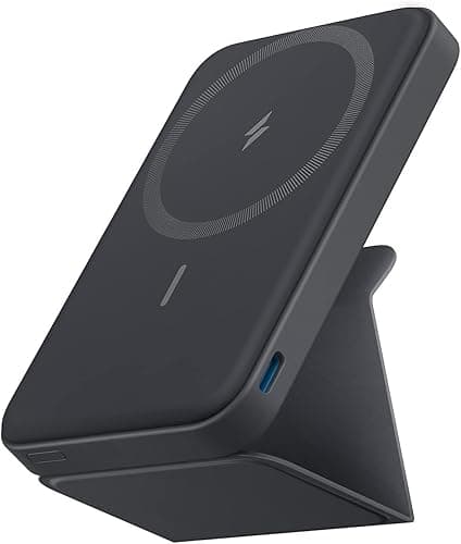 Anker Power Bank, 622 Magnetic Battery (MagGo), 5000mAh Foldable Magnetic Wireless Portable Charger with Stand and USB-C Port, Magsafe for iPhone 17/16/15/14/13/12 Series