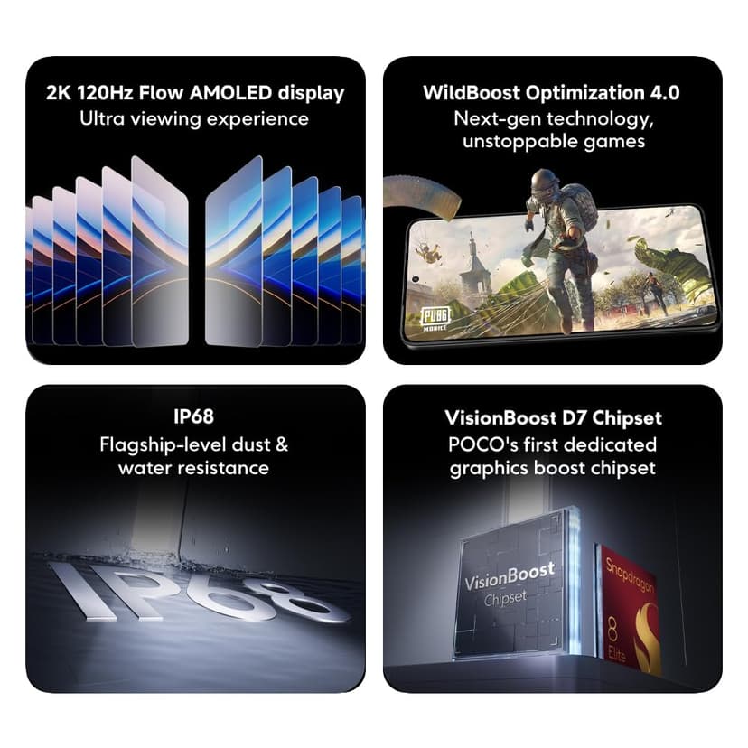 POCO F7 Ultra Smartphone, 12+256, Yellow, 5300mAh Battery, 120W HyperCharge, Xiaomi HyperAI - 4