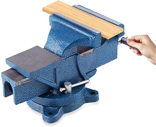 Heavy Duty Swivel Workshop Bench Vice Clamp, 6 Inch 150mm 12Kg Universal Table Workbench for Tool Material Clamping Fixing, Rotatable Engineer Table Bench (6 Inch 12KG)