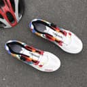 Hixingo Chaussures de Cyclisme pour Femmes Hommes, Graffitis Colorés Impression Chaussures D'équitation sur Montagne, Crampons Respirantes Semelle Dure Chaussures de Vélo - 7