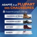Dr. Scholl’s Semelles Orthopédiques Advanced Hommes Femmes, Pour Chaussures de Travail et Bottes, Soulagent la Fasciite Plantaire, Soutiennent voûte et pieds plats, jusqu’à 150kg, 38-39 - 5