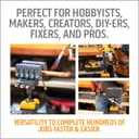 Étau IQ en acier et aluminium rotatif à 360 ° pour le travail du bois et les tuyaux avec 8 positions de verrouillage et poignées, couple de 39,6 m - 8