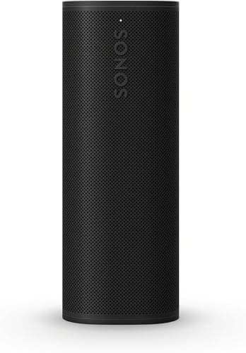 Sonos Roam 2 | Lightweight Portable Waterpoof Speaker with Bluetooth, WiFi, 10 hour battery life and Voice Control for Home and Outdoor Use - Black