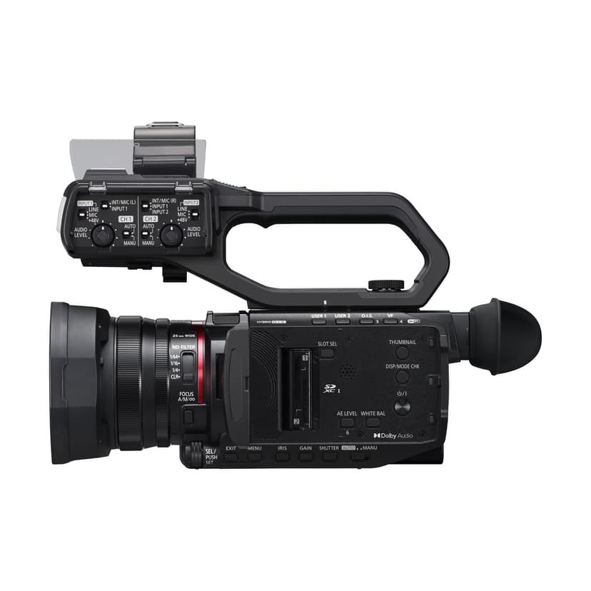 Panasonic AG-CX18EH 4K 60p Professional Camcorder with 25mm Wide-Angle Lens, 24x Zoom, 3G-SDI, XLR, 5-Axis Hybrid OIS, LED Light, Wi-Fi, USB PD, Black - 7