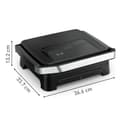 Tefal Inicio, Gril et machine à panini, Chauffe rapide: 2000W, Plaques de cuisson antiadhésives, Grande surface de cuisson, Noir, Inicio, GC271810 - 7