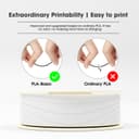 eSUN Kit de Recharge de Filament PLA et de Bobine, PLA 1.75mm et eSpool+ Amovible, Bobine de 1KG (2.2 LBS) Filament Rapide pour imprimantes 3D,Rouge Foncé - 5