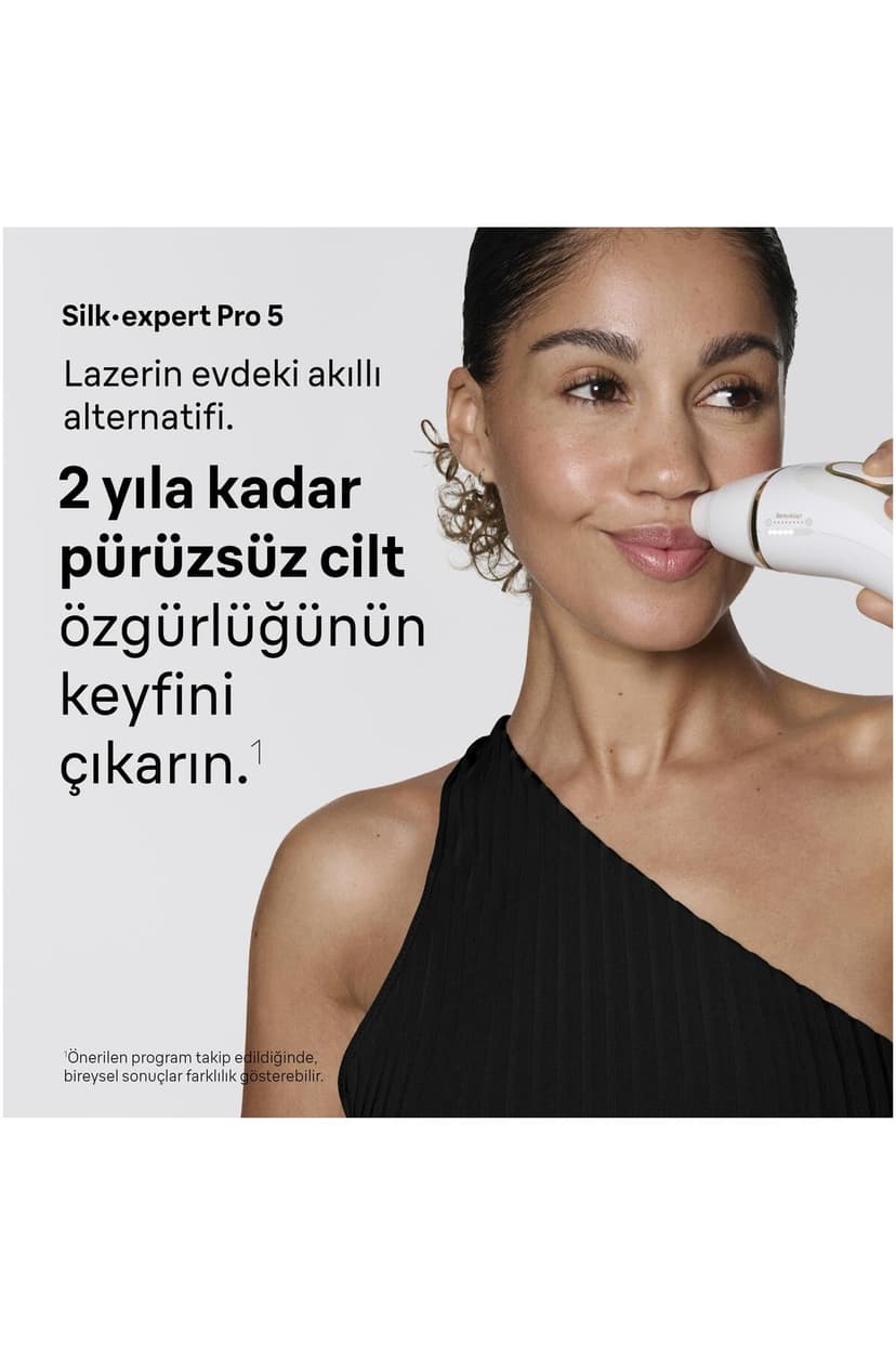 Braun Lumiere Pulsee Smart Silk·Expert Pro 5 Home Laser Alternative, Semi-Definitive Hair Reduction, with Pouch, Gillette Venus Women's Shaver, 3 Heads, PL5311 - 2