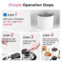 Vpcok Direct Ice Cream Maker, Electric Ice Cream Maker, Stainless Steel Ice Maker, 2L Ice Maker and Ice Cream Maker for Ice Sorbet, Ice Cream and Ice Yogurt - 8