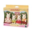 Sylvanian Families - La famille Lapin Chocolat - Set 4 figurines - Plongez dans l'univers de la famille Sylvanian - Figurines animaux miniatures - Jouet enfant 3 ans et + - 5655 - 1