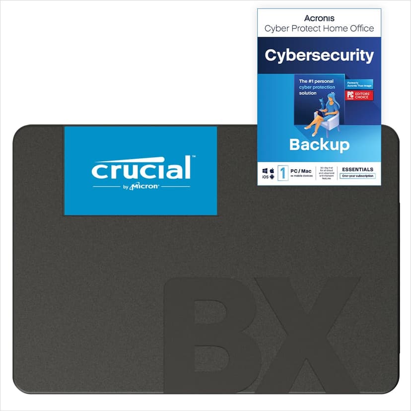 Crucial BX500 SATA SSD 2To, SSD 2.5" Interne, jusqu'à 540MB/s, Compatible avec Ordinateur Portable et de Bureau (PC), 3D NAND, Accélération Dynamique de l'Écriture - CT2000BX500SSD101 - 7