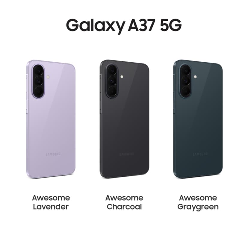 Samsung Galaxy A37 5G (Awesome Lavender, 8 Go de RAM, 256 Go de stockage), IA agentique, triple caméra avec vidéo de nightographie, autonomie de 2 jours, mises à niveau du système d'exploitation 6 - 3