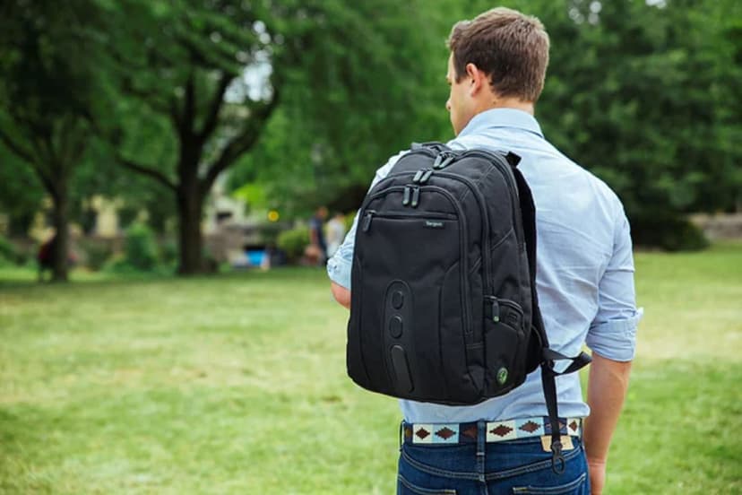 Targus 15.6" Spruce EcoSmart Checkpoint Friendly Backpack, Made From Recycled Bottles, Durable, TSA Friendly, 27L (TBB013US) - 6