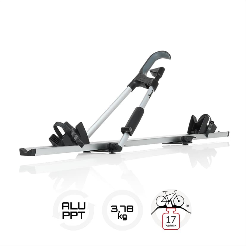 Atera 08227 Car bike carrier Giro AF+, silver - Car roof rack - for 1 bike up to 17 kg payload - 2