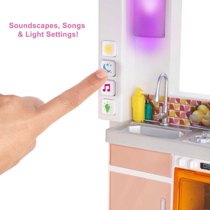 Barbie DreamHouse Dollhouse with 75+ Accessories and Wheelchair Accessible Elevator, 10 Play Areas, 3 Custom Light Settings & Music, GRG93 - 3