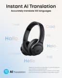 soundcore by Anker Q20i Hybrid Active Noise Cancelling Foldable Headphones, Wireless Over-Ear Bluetooth, 40H Long ANC Playtime, Hi-Res Audio, Big Bass, Customize via an App, Transparency Mode (Black) - 5