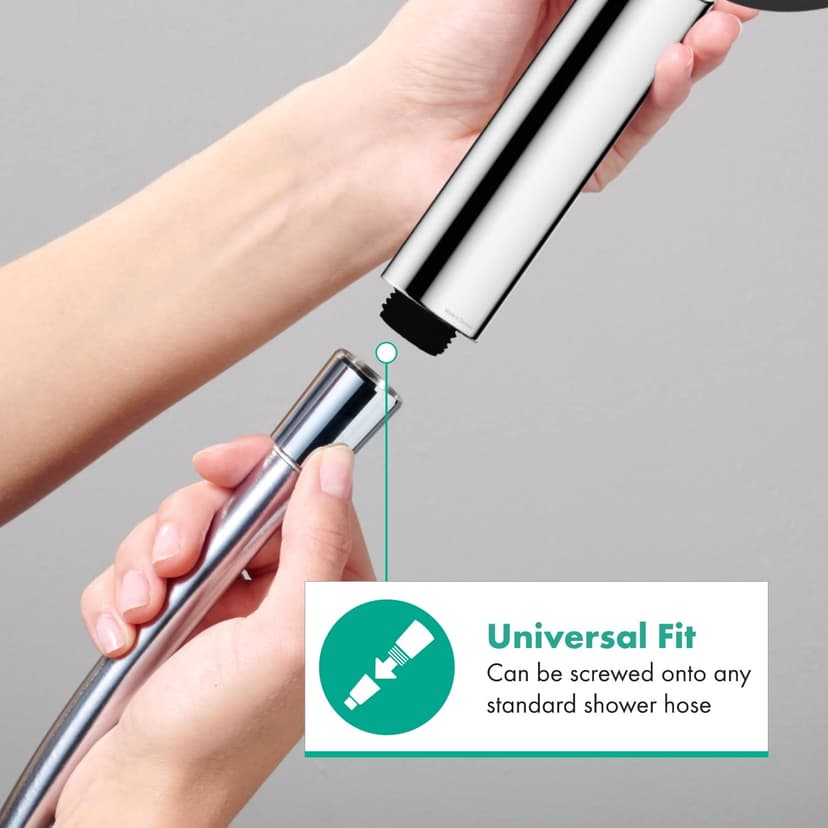 hansgrohe Pulsify Select S - Pommeau de douche économie d'eau avec 9 l/min (EcoSmart), Douchette à main avec 3 types de jet (Edition Activation), Douchette ronde (diamètre 105 mm), Chromé, 24101000 - 8