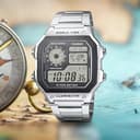 Casio - AE-1200WHD-1A - Sports - Montre Homme - Quartz Digital - Cadran LCD - Bracelet Acier Gris - 2
