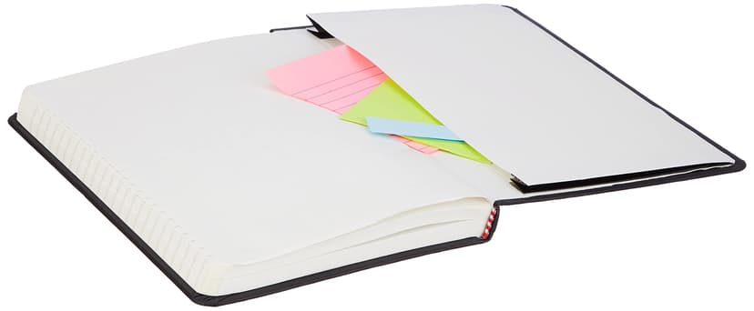 Amazon Basics Classic Notebook, A5, Plain, Black - 6