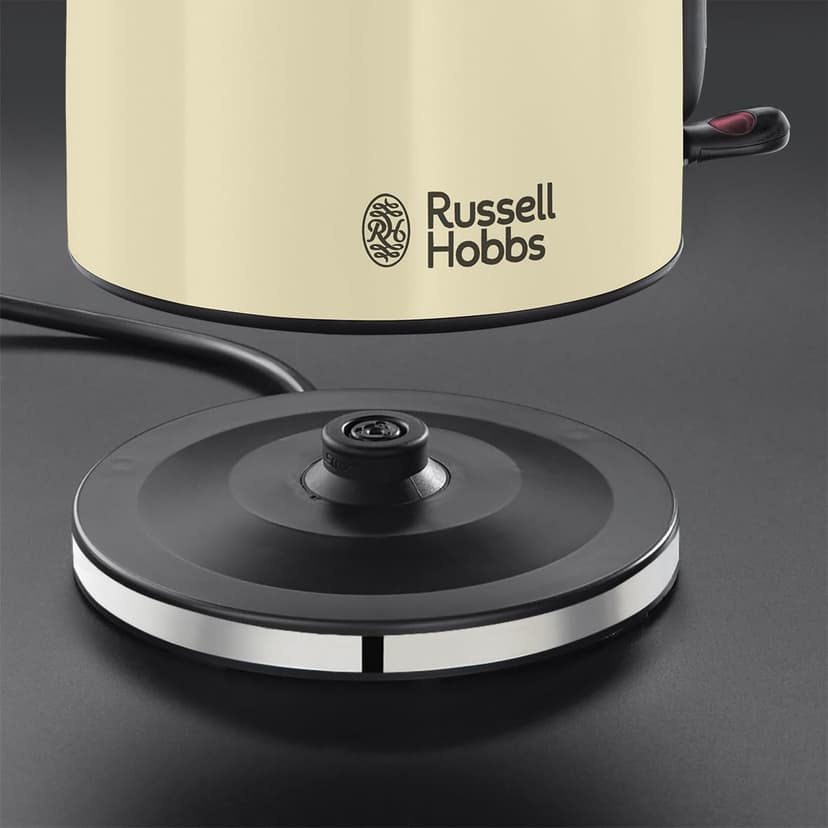 Russell Hobbs Kettle [1.7l, 2400W] Colours+ stainless steel cream (pressure cooking function, removable lime filter, optimised spout, external water level indicator) tea maker 20415-70 - 7
