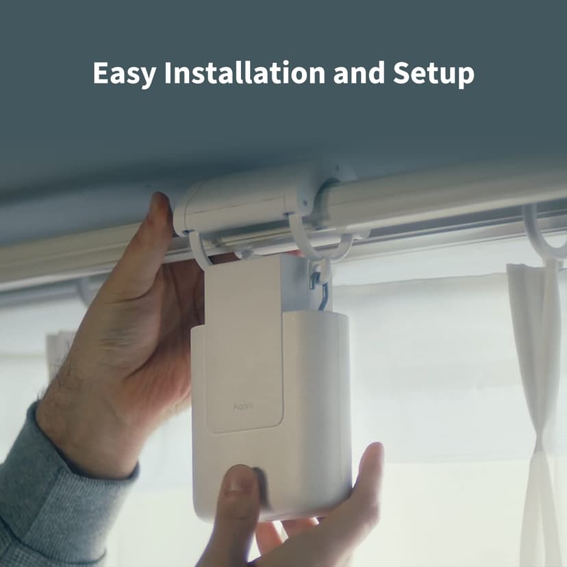 Aqara Smart Curtain Motor E1(Rod Version, 1 Pack), REQUIRES AQARA Zigbee 3.0 HUB, Electric Curtain Driver for Remote Control and Home Automation, Support HomeKit, Alexa, Google Assistant and IFTTT - 6