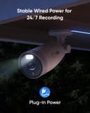 eufy Security eufyCam E330 (Pro) caméra de sécurité extérieure, résolution 4K, Enregistrement 24h/24 7j/7, Plug-in, Wi-FI amélioré, Reconnaissance faciale AI, sans Frais, HomeBase 3 requis - 4